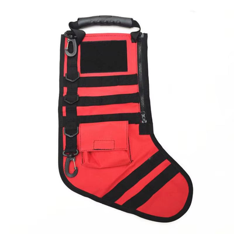 Tactical Christmas Gift Socks Outdoor Sports Pendant Fan Bag Accessories Storage Bag Christmas Stocking