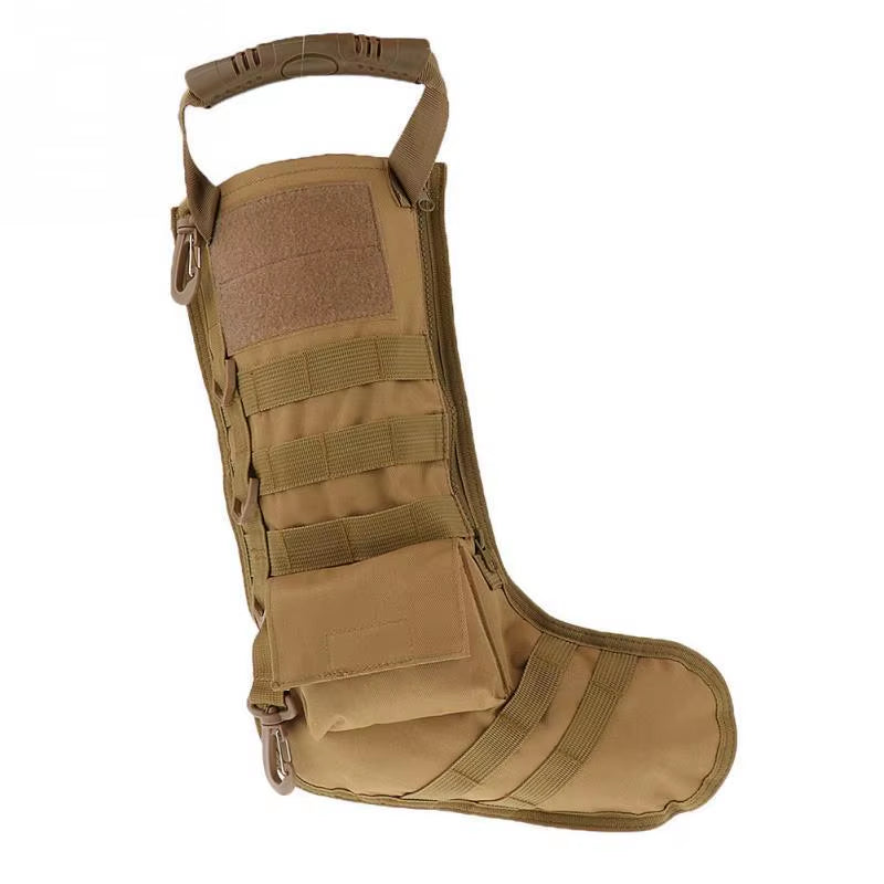 Tactical Christmas Gift Socks Outdoor Sports Pendant Fan Bag Accessories Storage Bag Christmas Stocking